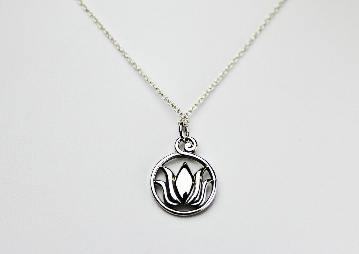 New Beginnings Lotus Necklace - Sterling Silver