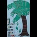 Custom Happy Tree with Initials - Recycled License Plate Art - Salvaged Wood - Upcycled Artwork