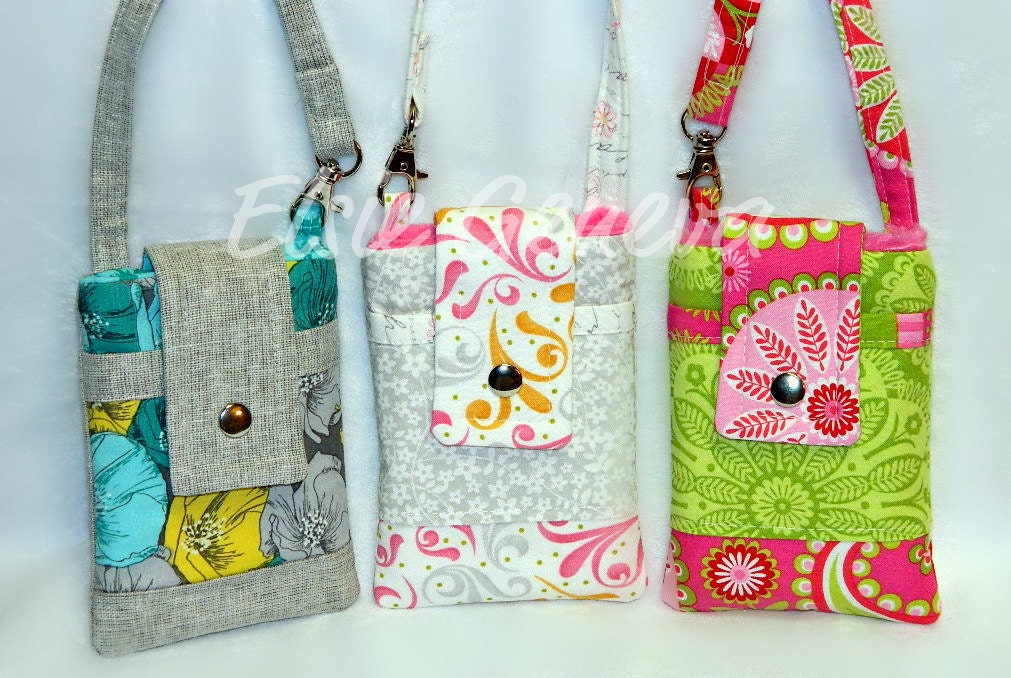Choose Any Fabric in Shop Phone or Camera Case with Wristlet Custom Order