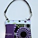 Brown, Purple and Green with Dots Phone  Case - Camera - Pouch - Clutch - Bag with Removable / Detachable Wristlet