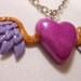 CLEARANCE tiny heart with wings LAST CHANCE