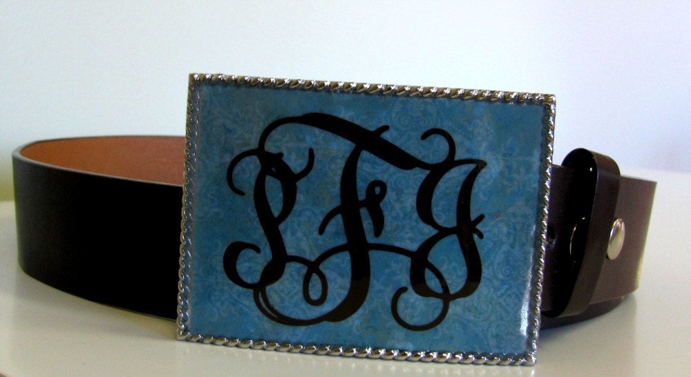 Monogrammed Belt Buckle