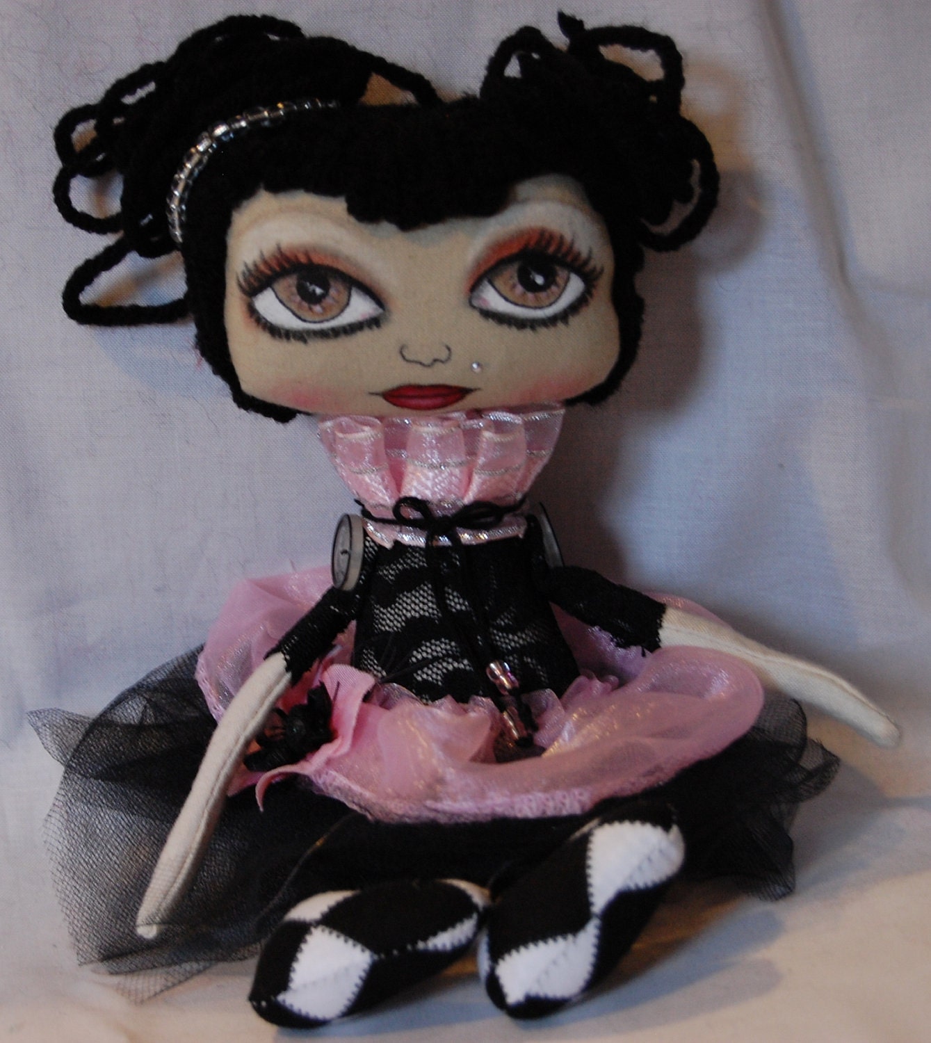 ON SAle Shantel, Cloth Art rag Doll SALE