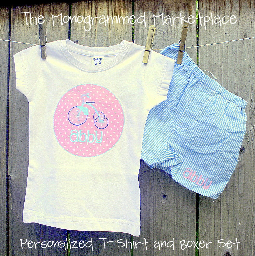 SALE Monogrammed Seersucker BOXER Shorts