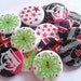 10 pcs Cute Retro Buttons 33 mm Mix pattern
