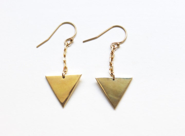 Floating Triangles Earrings