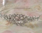 Bridal rhinestone crystal headband,bridal headpiece, bridal hair accessories, wedding headband rhinestone, bridal headband crystal