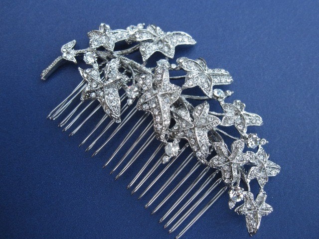 Star,Bridal rhinestone hair comb, wedding hair accessories, bridal hair comb rhinestone, wedding headpieces