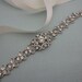 Bridal belt sash ribbon, rhinestone bridal sashes, jeweled bridal belts, rhinestone wedding dress sashes, IVORY SASH