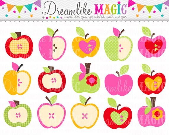 Apple of my Eye Collection- Clipart for Personal or Commercial Use Il_570xn