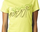 Giraffe Tshirt Evolution Graphic Tee WOMENS Shirt