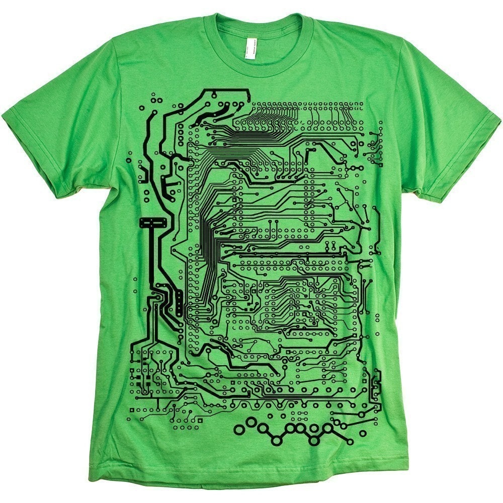 Circuit Board Tshirt Computer Geek Tee MENS Shirt