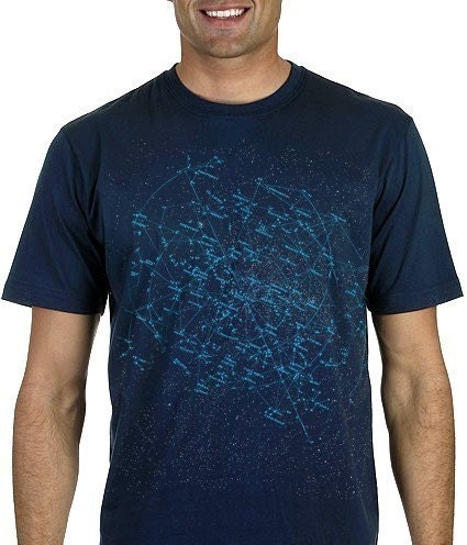 Celestial Constellation Tshirt Astrology Star Map MENS shirt S M L XL XXL