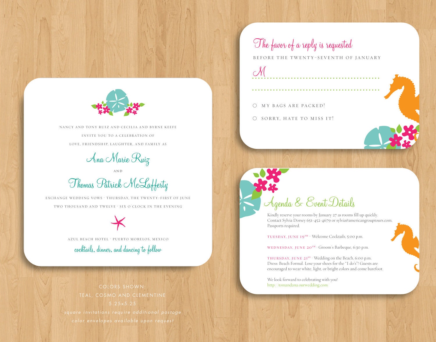 Seaside Wedding Invitation