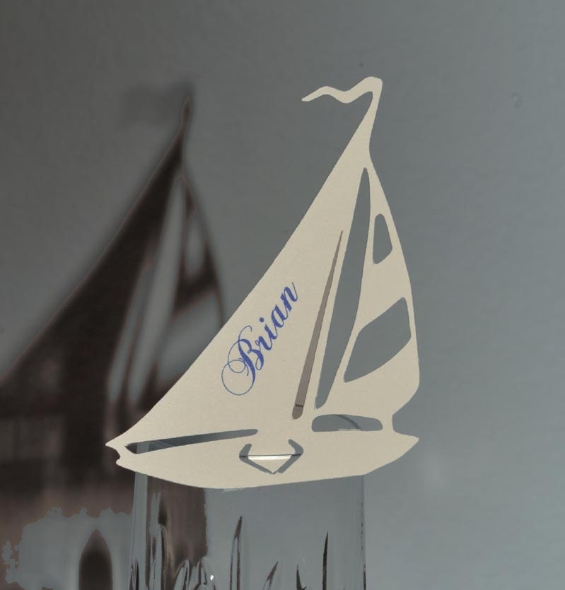 Sail Boat Escort /Place Cards