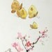 Original Korean Watercolor Vintage Framed