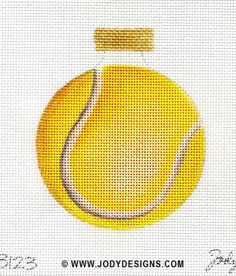 Tennis Ball Needlepoint Ornament - Jody Designs    B123