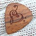 Wood Guitar Pick - Handmade Custom Engraved Exotic Wood Guitar Pick - Amazon Rosewood