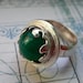 OR- 7 -  Octopus Ring - Green Onyx