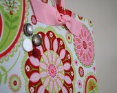 Fabric Magnet Board (12" x 9") Pink Paisley