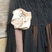 made to order - Funky Eco Tattered Black and Brown Fairy Pixie Mini Skirt