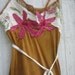Vintage Raspberry WIne and Milk Chocolate Ruffled Slip Dress