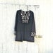 black funky dress / eco dress / upcycled clothing / tattered dress / casual dress / boho mini dress