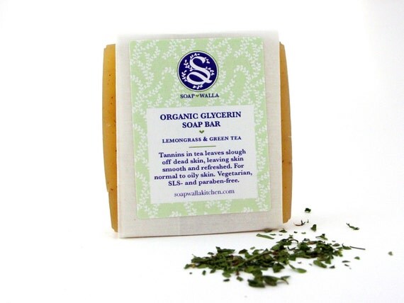 Organic Lemongrass and Green Tea Soap Bar