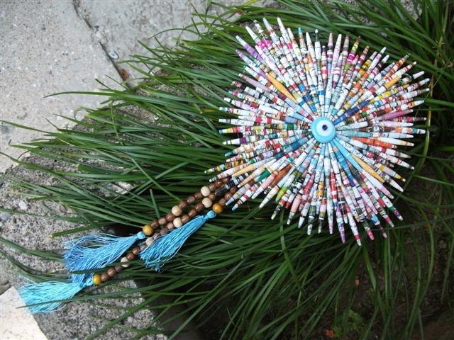Paper Beads, Wall Hanging, Recycling