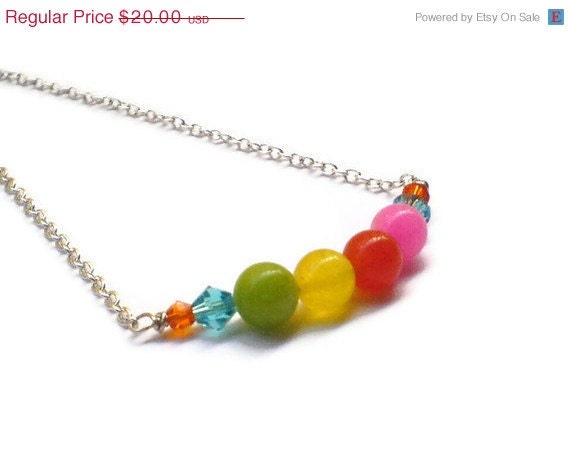 Christmas in July CIJ Summer Necklace Neon vibrant colors