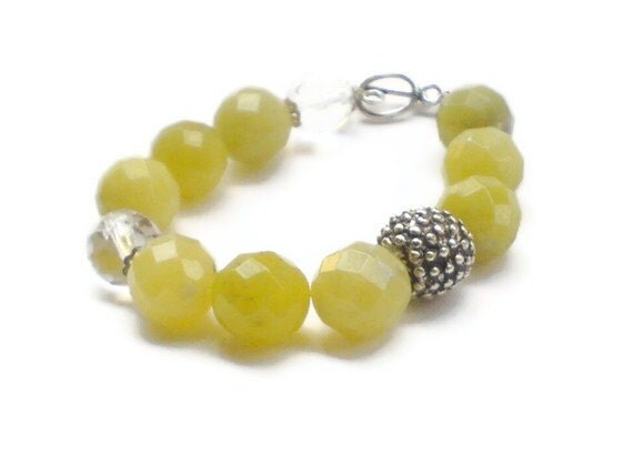 Lemon jade bracelet yellow sorbet
