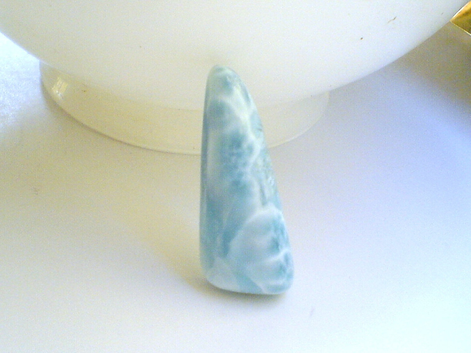 Blue Larimar Cabochon Ice Blue Larimar
