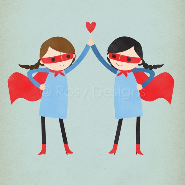 Super High Five - Girls - 8 x 10 Archival Print