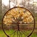 Citrine Gemstone Tree of Life Window or Wall Ornament