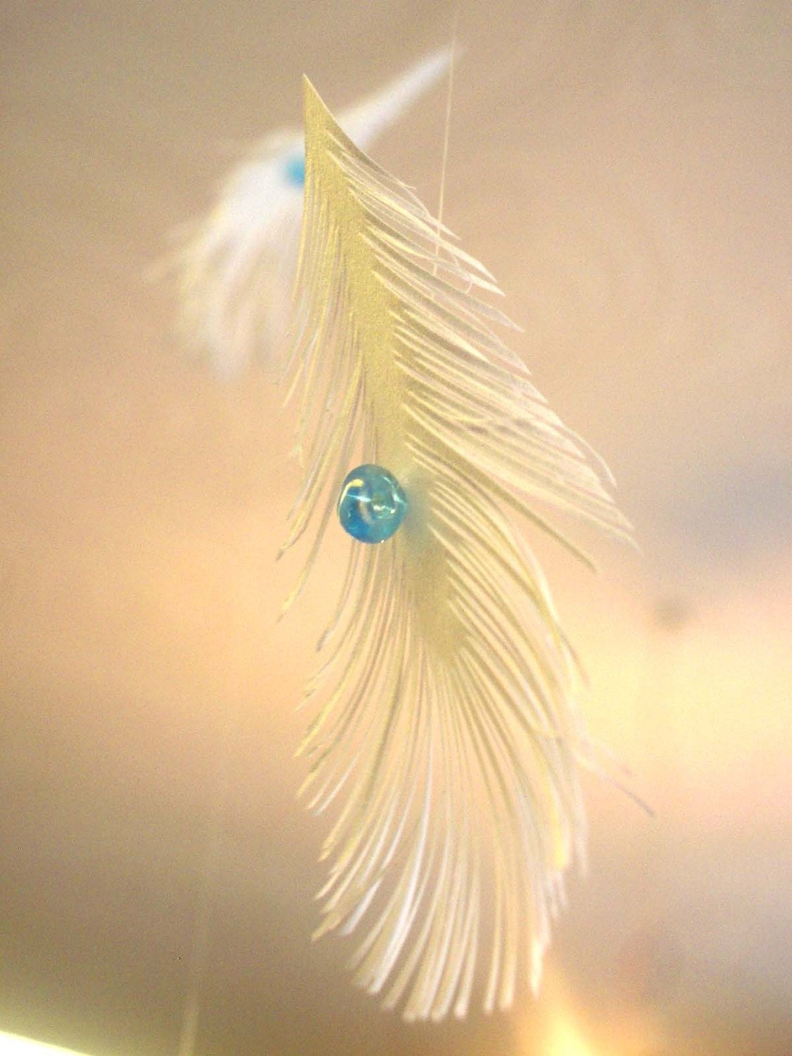 white FEATHER mobile - GERLAND