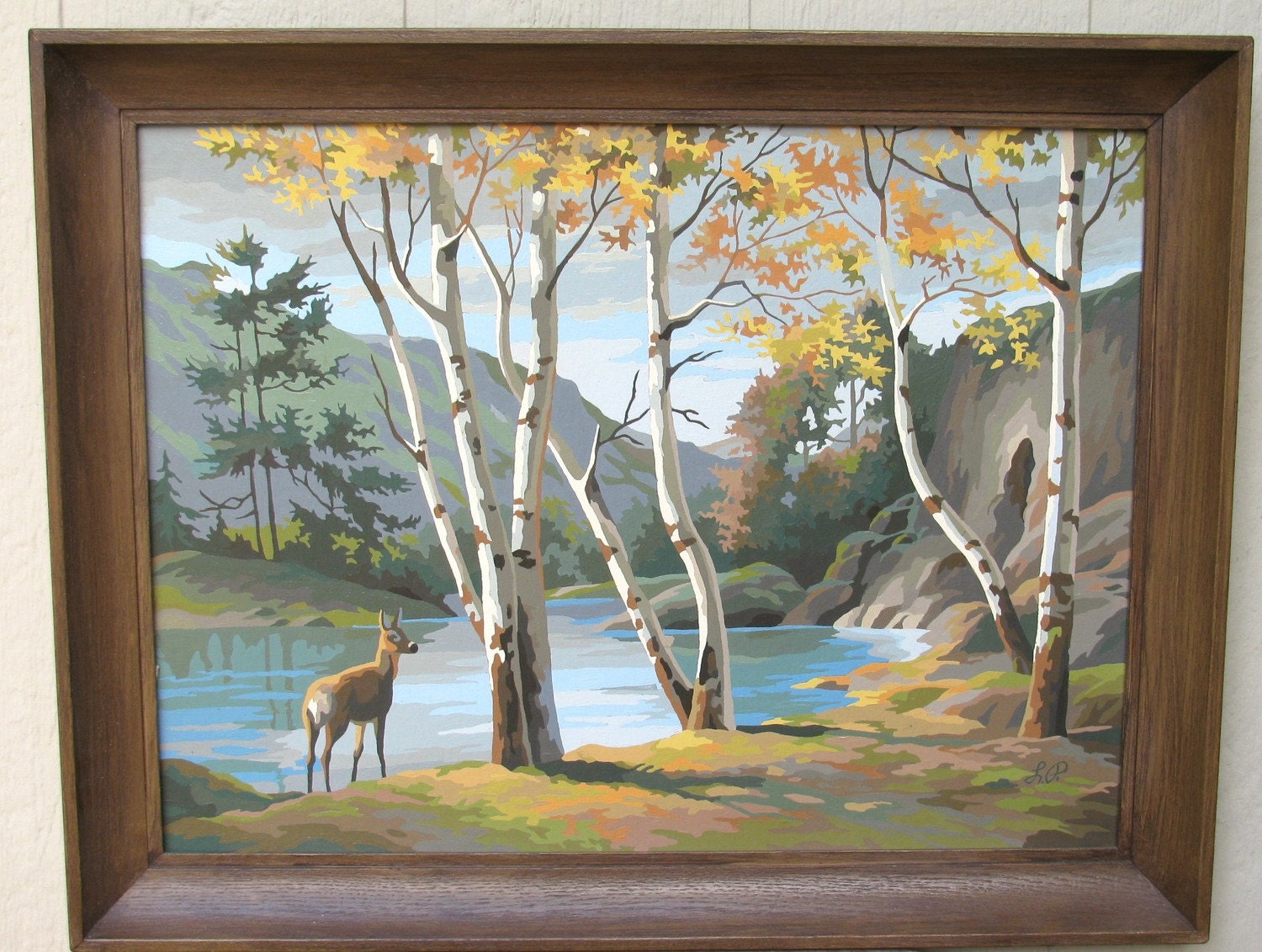 Vintage Paint by Number Deer
