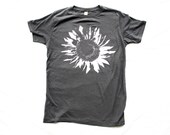 Mens Sunflower t shirt -  Alternative Apparel - Unisex - In Extra Small, Small, Medium, Large, XL, XXL, XXXL - Plus Size