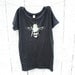 Women Tops Tshirt - Honey Bee Tshirt  - Charcoal Alternative Apparel - Organic Cotton - Small, Medium, Large, XL  - Animal - Spring