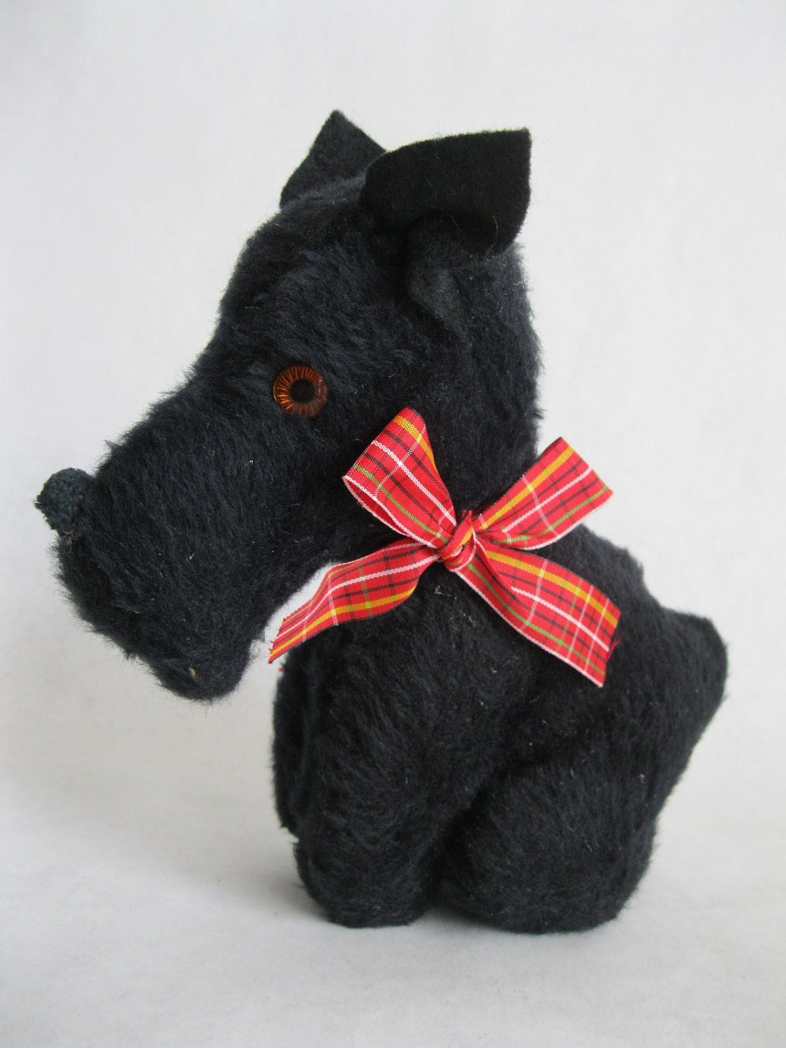 SO CUTE....Vintage 1940's Scotty Dog Plush Toy by VintageByVaughan
