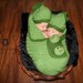 Crochet Newborn 2 Sweet Peas in a Pod Cocoon and Hat Set TWINS