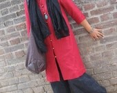 classics RED flax COAT/SHIRT(more colour and size choice)-E5