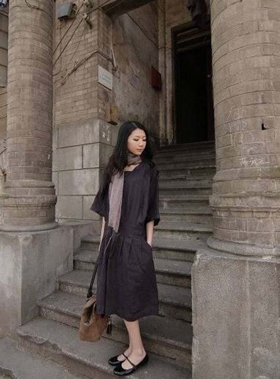 forever classics gray flax dress (more colour and size choice)-D5