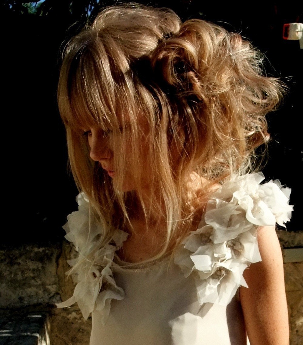 RESERVED-Unconventional Wedding Dress. Experimental Silk Dress. Avant Garde Ruffle Dress - Made to Order