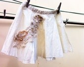 Unconventional Girls Skirt. Experiemental Childrens Clothes. Sea Shore Skirt. 3 - 4 years