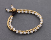 Rose Quartz Light Pink Round Basic Bracelet