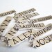 TWO Hand Stamped Name Tags Necklace Charms