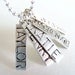 PICK FIVE Charm, Bead, OR Stamped Name Tag Plus a Chain