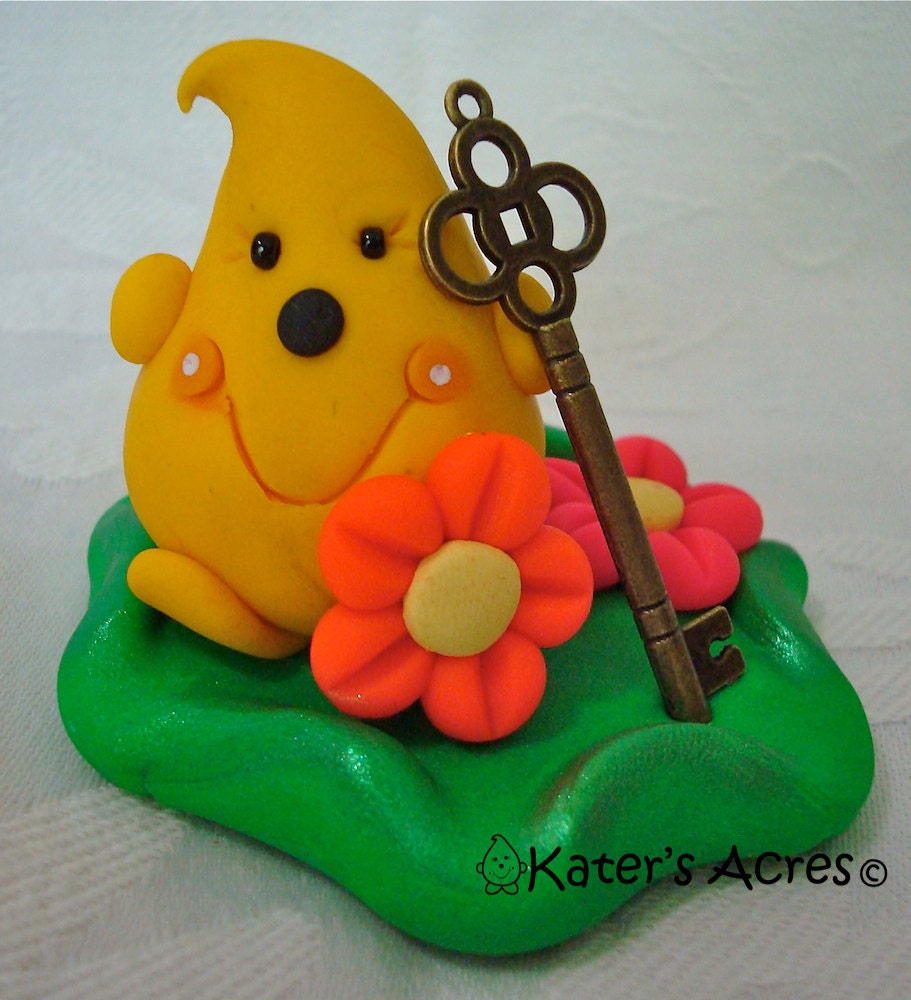 PARKER Holds the KEY - Polymer Clay Character - Limited Edition