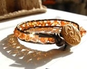 Burnt Orange Crystal Chan Luu Style Bracelet
