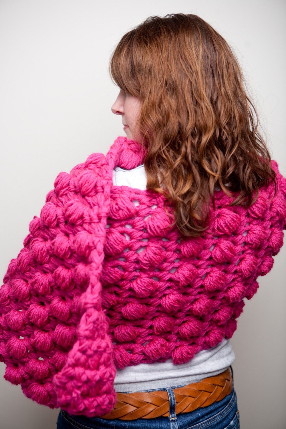 Oversize shoulder wrap/ Foot warmer